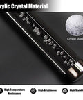 Heavy Duty Clear Acrylic Railing System For Decks Patios And Balconies Weather Resistant Panels close-up of acrylic crystal material with bubbles.