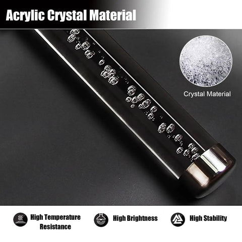 Heavy Duty Clear Acrylic Railing System For Decks Patios And Balconies Weather Resistant Panels close-up of acrylic crystal material with bubbles.