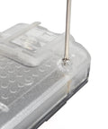 Top Notch Transparent Battery Case For Motorola Two Way Radios Featuring Type C Fast Charging, showing clear exterior and antenna.