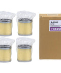4 Pack Air Intake Filter Cartridge 65 mm By 72 mm 15 Micron Replacement 90950500000 C75 2 for Becker pumps shown with box