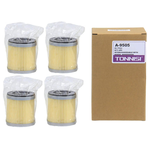 4 Pack Air Intake Filter Cartridge 65 mm By 72 mm 15 Micron Replacement 90950500000 C75 2 for Becker pumps shown with box