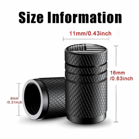 American Flag Chrome Tire Valve Stem Caps Set Silver 5 Pack With Plastic Inner Liner Dope Leak Proof And Corrosion Resistant
