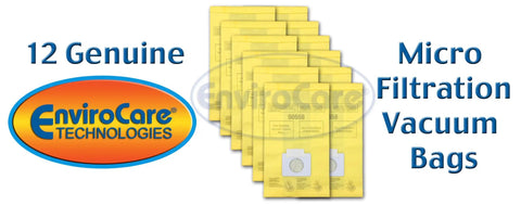 Replacement Vacuum Bags for Kenmore Canister Type C5 or Q and Panasonic Type C5 12 Pack Tear Resistant Multi Layer Liner