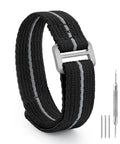 Velcro Watch Strap 20mm 22mm Sport Band For Men And Women With Black Titanium Buckle Durable Velcro Wristband All Day Comfort