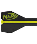 Close-up of the Vortex Aero Howler Foam Football With Mega Distance Passes Flight Tail featuring whistling design and foam material.