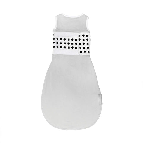 Breathing Wear Sleeping Bag For Baby, Size Small 3 To 6 Months, Pebble Grey, Sensor Free Breathing Motion Monitoring Pattern Tracked By Your Camera For Peaceful Sleep, back view
