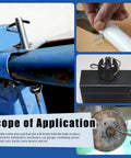 51-Piece Clevis Pins Set With 18 Sizes Flat Head Single Hole Zinc White Link Hinge Pins used in various applications.