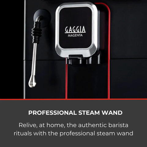 Professional steam wand of Super Automatic Espresso Machine With One Touch Brewing And On The Fly Settings To Nail Your Favorite Cups.