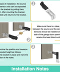 Installation guide for Garage Door Sensor Replacement Kit For Genie And Overhead Openers Made After 1993, showing wiring steps.