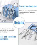 Heavy Duty Zinc Plated R Clips And Cotter Pins Kit, 220 Piece Spring Fastener Assortment close-up showing details and materials