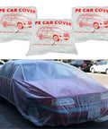 Clear Disposable Car Cover Keepin It Dry Fits Any Car Up To 12.4 Ft By 21.6 Ft With Elastic Hems 3 Pack Protects Against Rain Dirt Dust