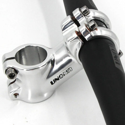 Retro Silver 31.8mm Mountain Bike Stem 70mm 35 Degree Riser Handlebar Stem For MTB Road Bike BMX Lightweight Short Stem