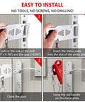 Step-by-step guide installing Portable Door Lock Latch For Travel And Home Safety, Extra Lockdown Security On The Go, Red