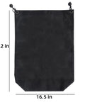 Heavy Duty UTV Trash Sack Durable PVC Mesh Garbage Bag For Trailside Cleanup, black, 23.2 in by 16.5 in size.
