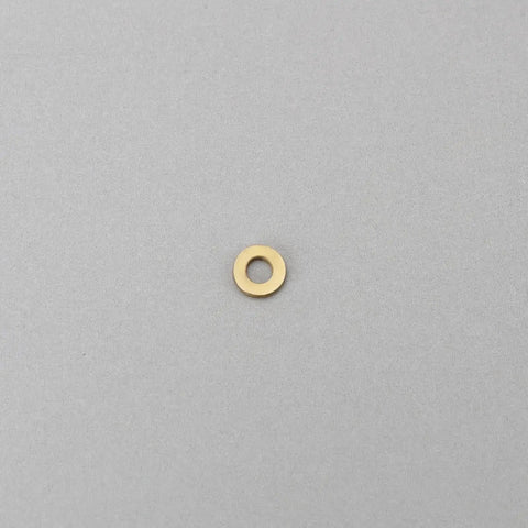 Single brass washer from 50 Pcs M1.0 Brass Washers Flat Copper Sealing Washers Gaskets For Electronics Hardware Lighting DIY
