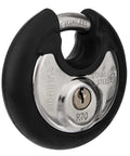 Heavy Duty 70mm Discus-Shaped Padlock With Key For Shed Garage Storage Lockers Sliding Doors Tool Boxes Cabinets 2 Pack Built Tough Beat-Proof Stainless Steel Shackle Weatherproof
