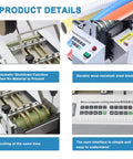High Speed Automatic Electric Tube Cutter Cuts 3 Hoses Simultaneously Cold Cut Machine showing LCD display and cutting mechanism.