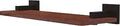 Montero 16 Inch Solid IPE Ironwood Wood Shelf In Oil Rubbed Bronze Finish With Concealed Mounting Hardware For Easy Wall Mounted Storage