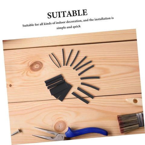 Grab This Insane Heat Shrink Tubing Polyolefin Kit For 900 Black Cables And Wiring To Keep Your Electric Gear Looking Fresh And Protected From Damage black polyolefin heat shrink tubing kit on wood with pliers