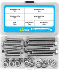Heavy Duty Screw Kit Set 48 Piece With Bolts Nuts And Flat Washers For DIY Electrical Projects Built To Last M10 Size Hardware Pack For Quick Secure Fastening And Home Repairs, 304 stainless steel case with M10 bolts, nuts and washers