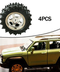 4Pcs RC Car Wheels And Tires Set Built For Tough RC Short Course Trucks With 5.5 Cm Diameter And 2.8 Cm Wide Rubber Tires
