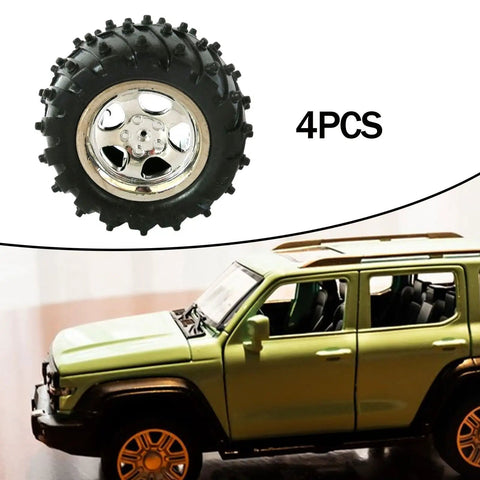 4Pcs RC Car Wheels And Tires Set Built For Tough RC Short Course Trucks With 5.5 Cm Diameter And 2.8 Cm Wide Rubber Tires