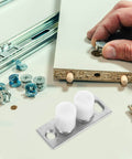 Barn Door Roller Guide And Floor Guide Kit For Smooth Quiet Glide Operation Easy Installation Durable Iron And Nylon Hardware