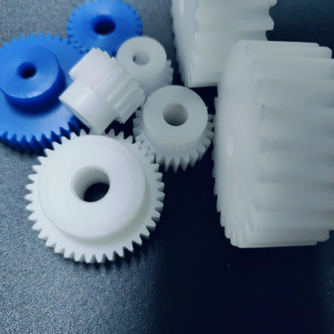 Plastic Spur Gear 0.8 Module 64 Teeth Pinion With 6.35mm Bore For Mechanical Projects, POM Material Cylindrical Gear 64T Straight Teeth