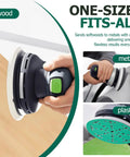 6 Inch Sanding Discs 80 Grit, 50 Pack, 49-Hole Hook And Loop Film Backing sanding wood, metal, plastic with Festool sander
