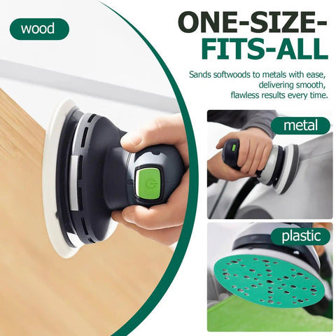 6 Inch Sanding Discs 80 Grit, 50 Pack, 49-Hole Hook And Loop Film Backing sanding wood, metal, plastic with Festool sander