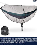 All-In-One OneLink Hammock Shelter System With DoubleNest Hammock Atlas Suspension Straps Guardian Bug Net ProFly Rain Tarp And Stakes