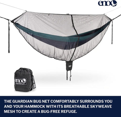 All-In-One OneLink Hammock Shelter System With DoubleNest Hammock Atlas Suspension Straps Guardian Bug Net ProFly Rain Tarp And Stakes