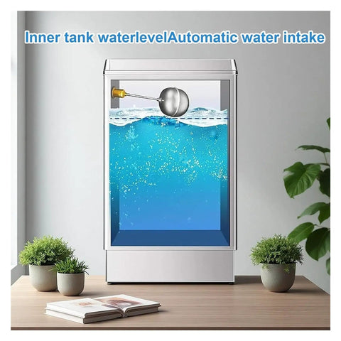 Inner view of 40L Commercial Hot Water Dispenser Urn With Auto Fill Faucet Stainless Steel Tank On Demand Boiling For Coffee Shops