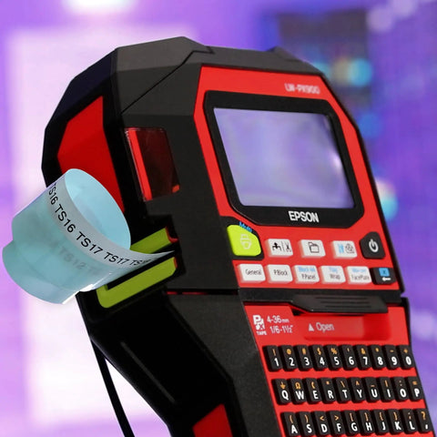 Hella Heavy Duty Label Maker And Portable Tape Printer For Asset Tagging Cable Wire Marking Barcode Printing with printed tape.