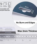 T Slot Shape Puncher Pliers Handy Manual Hole Punch Tool For T Slot Holes In Paper ID Cards Badges PVC Cards Cardboard Plastic Packaging And More Fast Easy Durable DIY Punching Kit For Quick Holes., silver zinc alloy puncher for PVC cards, cardboard, plastic sheet, 2mm max