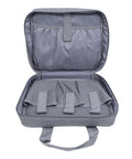 Open view of Rugged Mini Organizer Bag With Shockproof Foam Lining And Water Resistant Build showcasing interior compartments.