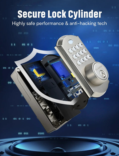 Smooth Touch Digital Keyless Entry Door Lock With Rugged Dual Lever Handles And Automatic Front Deadbolt Built To Last For No Fuss Home Security Quick Install