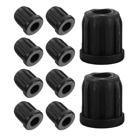 20 Piece Set of Durable Round Plastic Chair Wheel Sockets and Caster Inserts for Restoring Stability to Wobbly Swivel Computer Chairs