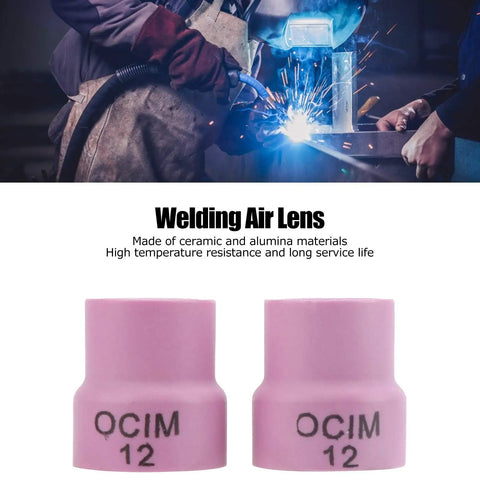Pro Grade Ceramic TIG Cup Kit With Alumina For 0.1 Inch Torch Cups WP 17 18 26 1.6 Air Cooled TIG Welding Accessories