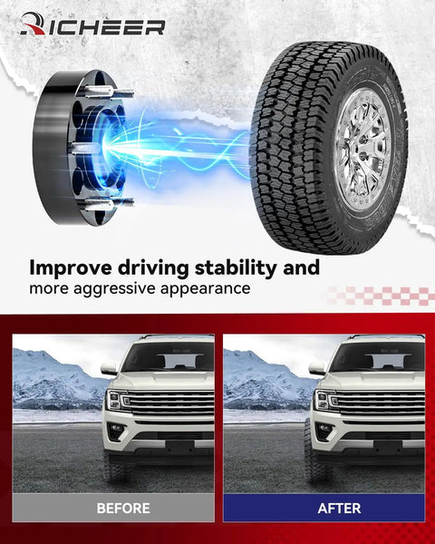Forged 1.5 Inch Hubcentric Wheel Spacers For Ford F150 2015 To 2025 And Expedition 2015 To 2024 Navigator 6x135 4 Pack visual