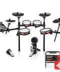 Electric Drum Set For Adults Full Size That Feels Pro With 10 Inch Quiet Mesh Pads 12 Inch Crash Cymbals 100 Kits 900 Plus Sounds