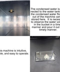 Interior view of Top Tier 220V Industrial Portable Air Conditioner 15400 Btu Spot Cooler water tank and control knob.
