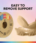 Matte PLA 3D Printer Filament 1.75mm, 1kg Spool, Low Warping, Frosted Matte Finish, easy support removal demonstration