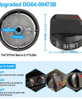 Upgraded Black Stainless Stove Knob Set For Gas Range And Oven With Beefed Up Dial Knobs Replacement Top Burner Controls
