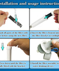 Step-by-step guide for Replacement Water Bottle Filter Set For Brita BB06 Compatible Bottles installation and usage.