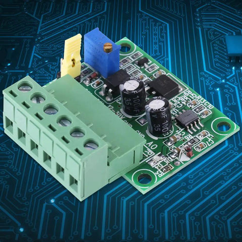 PWM To Analog Converter Module 0-10V Output For PLC And Industrial Control, showing circuit board with connectors and components