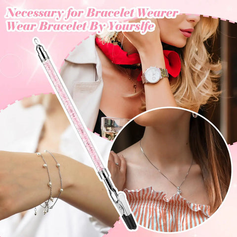 Two Head Bracelet Helper Tool Set Stainless Steel Jewelry Aid For Easy On And Off Grab And Go Quick Wear And Removal
