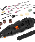 1 Amp Variable Speed Rotary Tool Kit With 100 Plus Accessories For Cutting, Sanding, Grinding, Polishing, Drilling, Deburring, Shaping