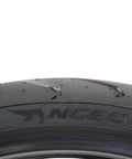 Close-up of Pirelli Angel ST Front And Rear Sport Touring Motorcycle Tires For Max Grip Durability And Stability On Dry Wet And Cold Roads