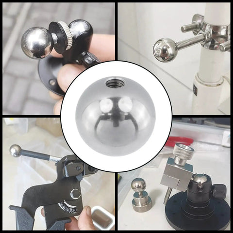 Heavy Duty M6x25mm Ball Nuts Knob Set 2 Pcs 304 Stainless Steel Female Threaded Bearings installed in machinery and equipment
